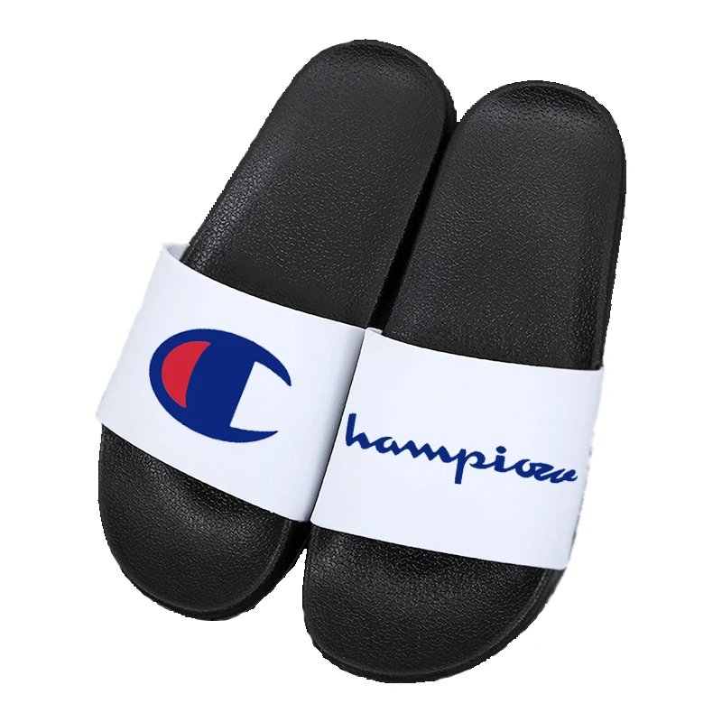 Champion Slide Sandals Black / White Slippers
