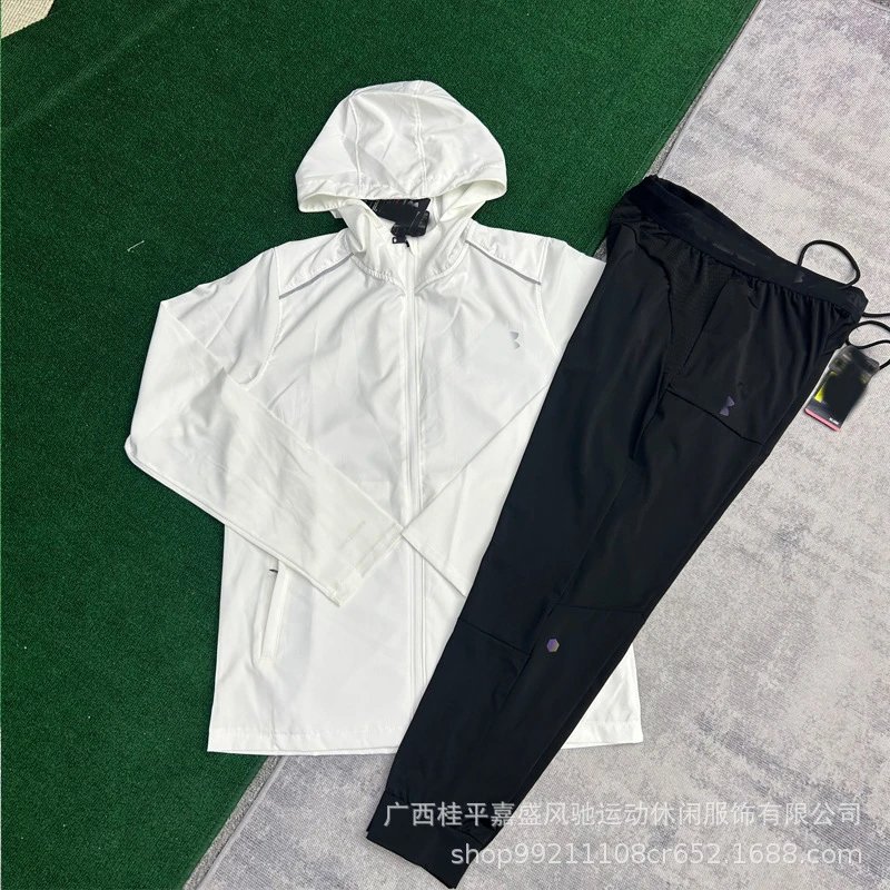 批发春秋季节运动外套冲锋衣长裤运动弹力速干透气休闲宽松不束缚