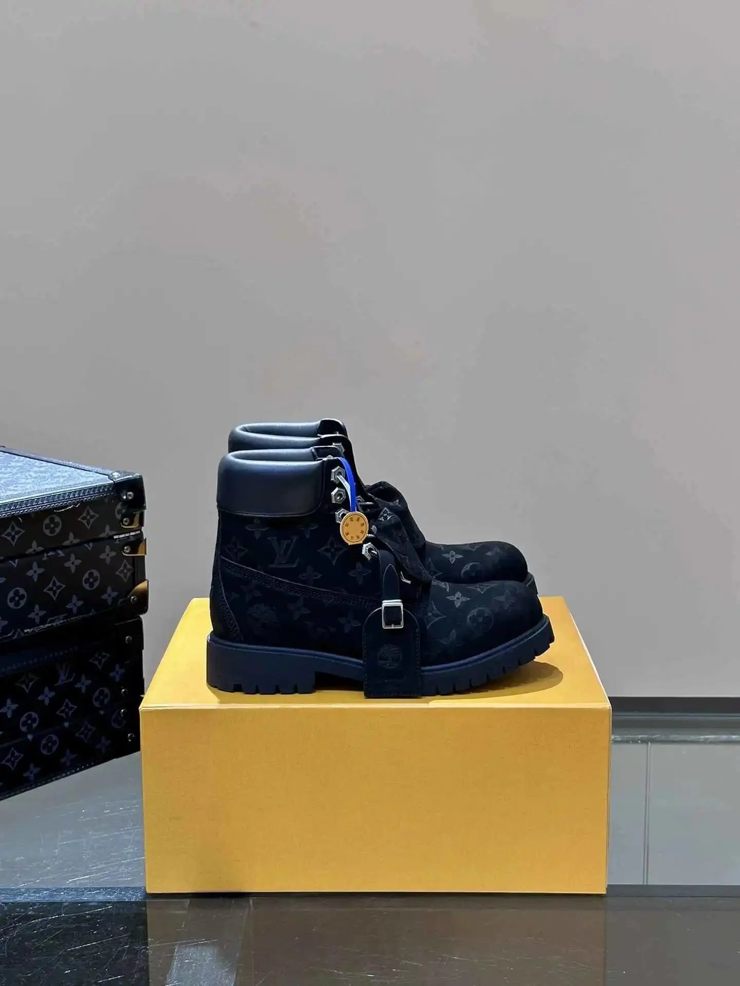 Louis Vuitton Boots Monogram lace-up ankle image 2