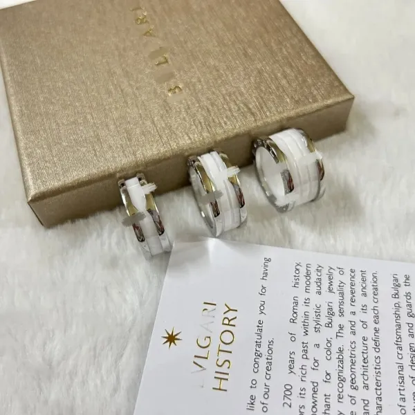 Bvlgari B.zero1 Black Ceramic and Rose Gold Ring Jewelry - 6