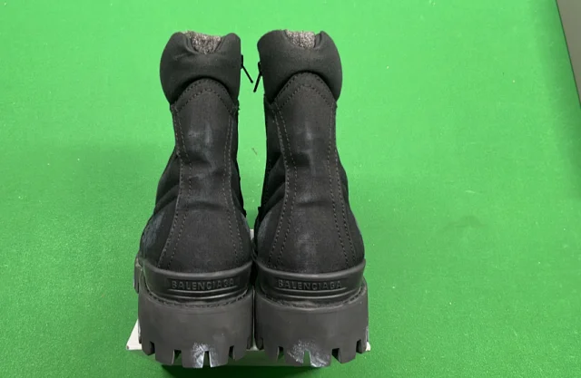 Unbranded Boots Canvas Lace-Up Side-Zip Combat product detail image 3