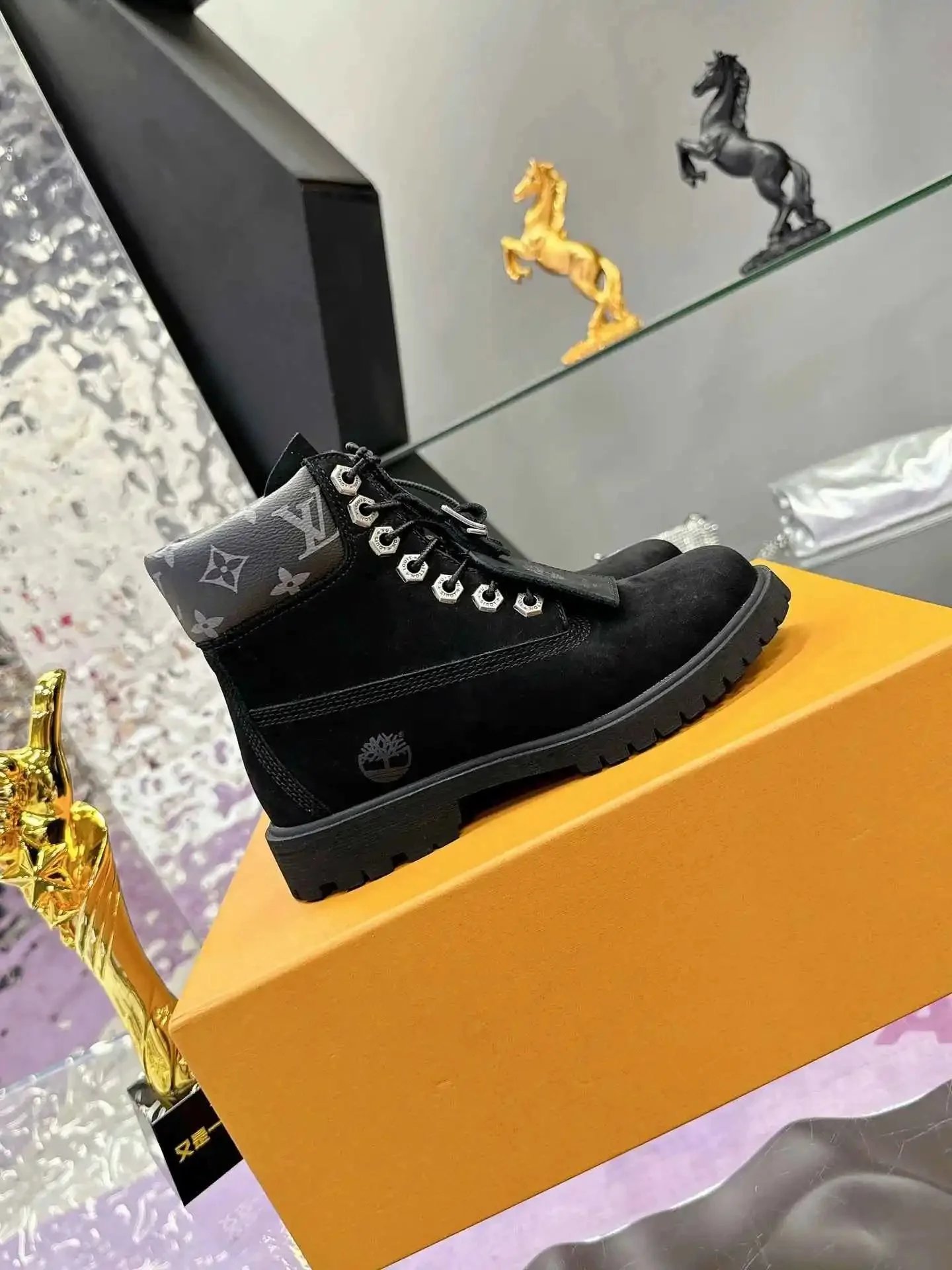Louis Vuitton Boots Monogram lace-up ankle image 3