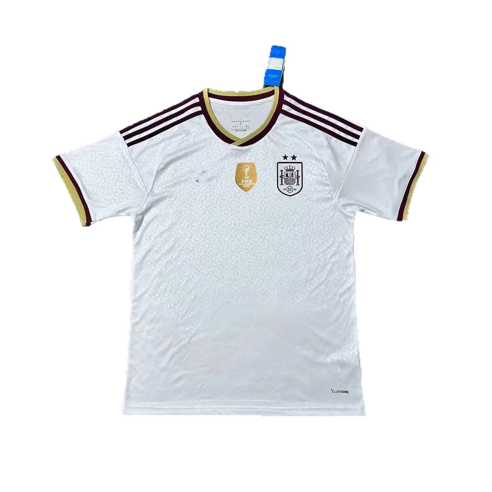 Spain away two star fan with badge FAN
