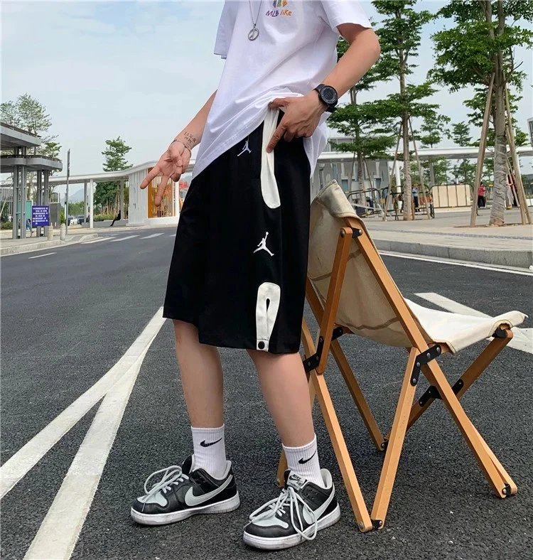 耐克乔丹运动休闲短裤2026夏季新款男女休闲百搭夏季宽松裤子潮2185M-2XL刺绣标