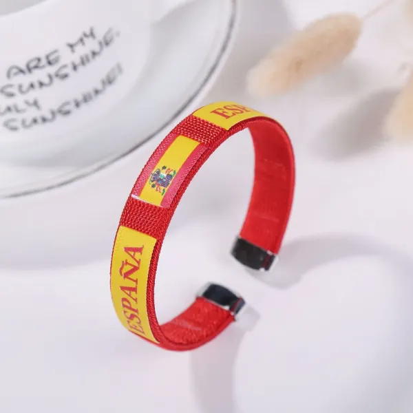 World Cup Country Flag Wristbands Multicolor Bracelets - 8