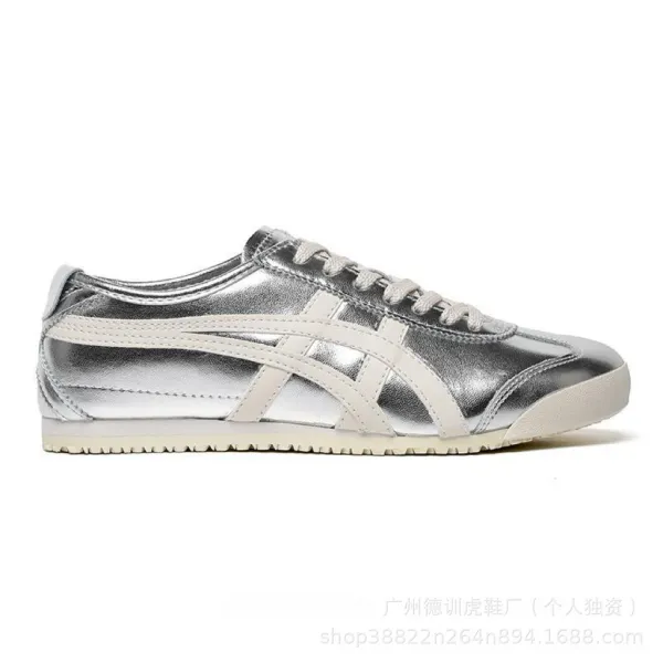 Asics Onitsuka Tiger Mexico 66 Silver Metallic Sneakers - 1