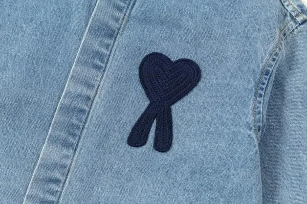 Comme des Garçons Play Heart Embroidered Shirt Beige - 22