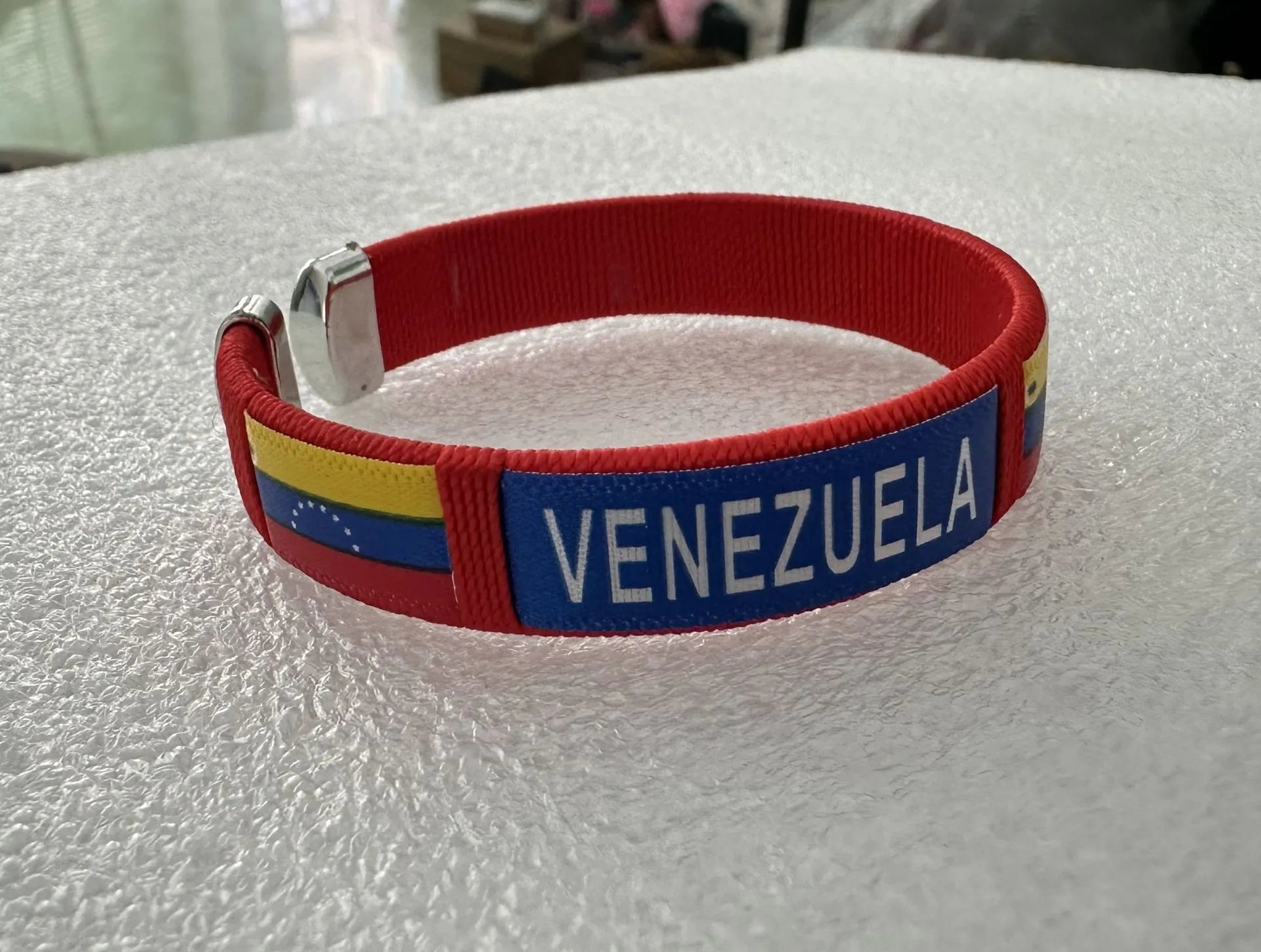 Venezuela Flag Woven Bracelet Red Blue Yellow Bracelet