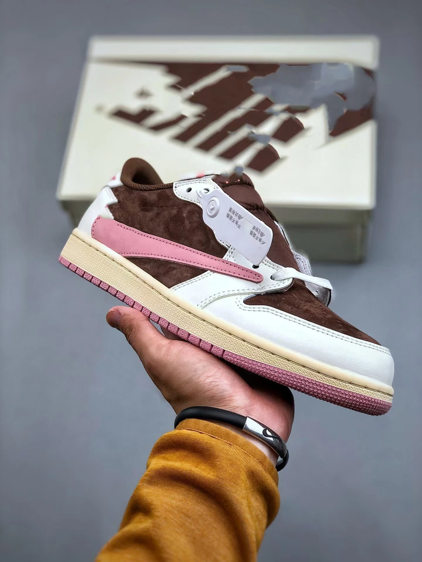 Travis Scott x Nike SB Dunk Low Black/White Sneakers - 10