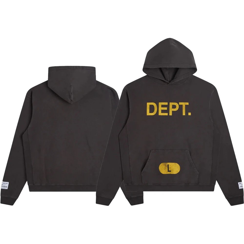 DEPT. Hoodie Black with Gold Logo - 21