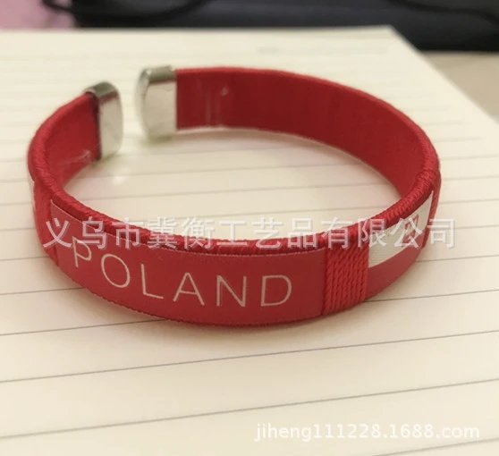 Poland Woven Bracelet Red Accessories