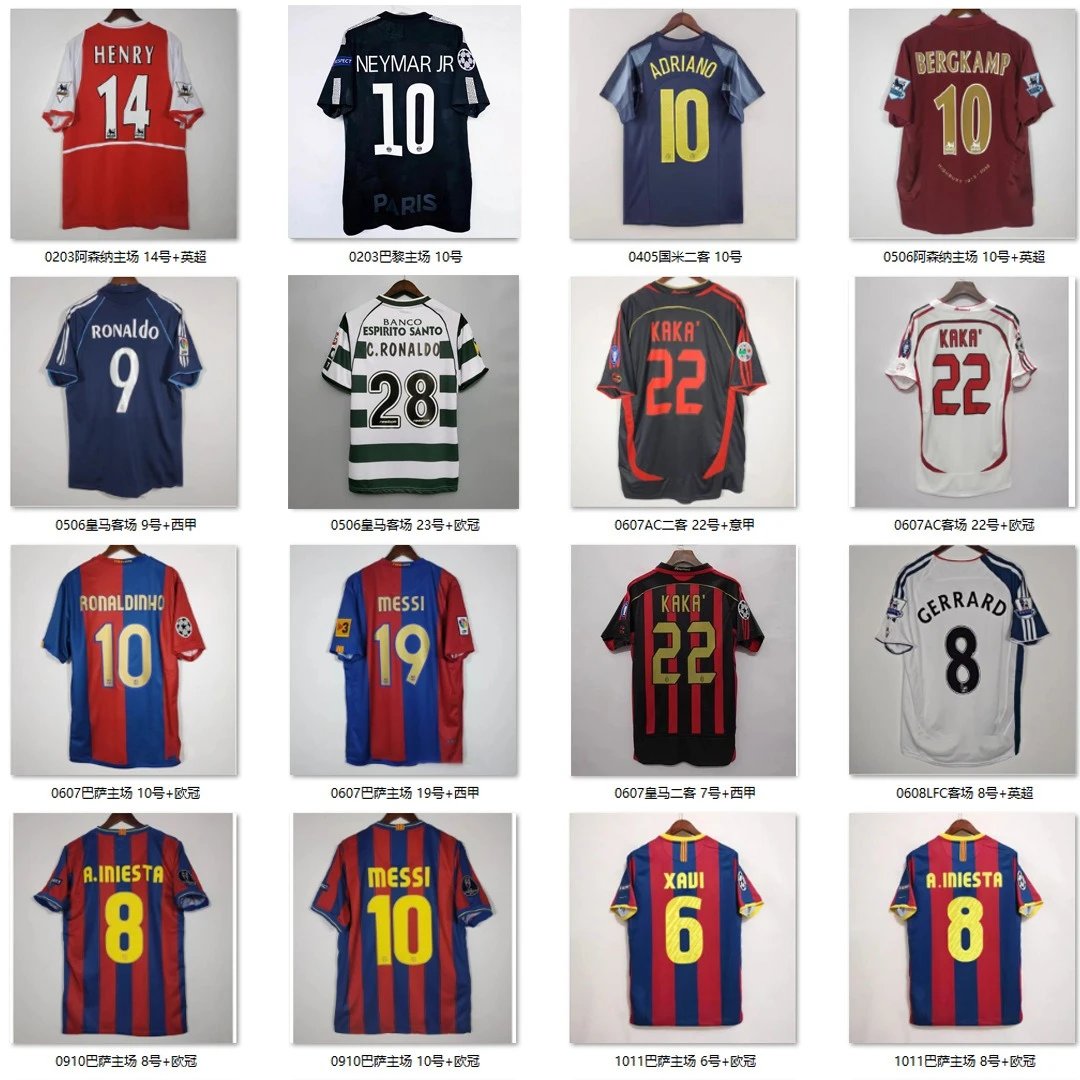 Retro Football Uniform With Printed Number Barcelona No 10 2