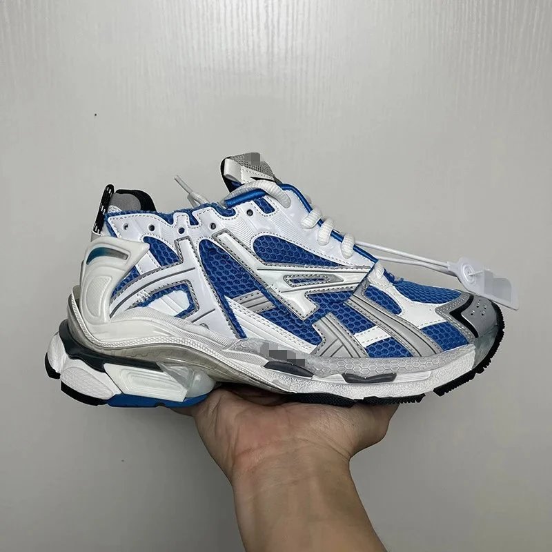 blue and white