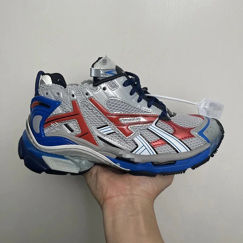Silver gray red