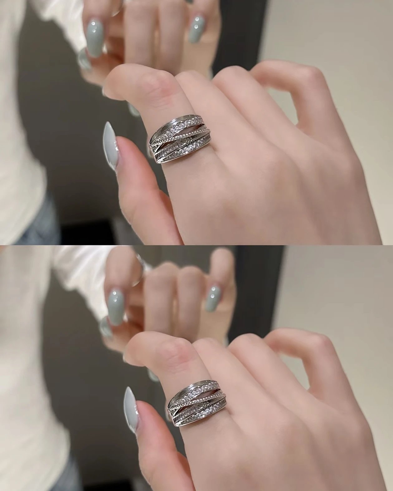 💥Buy at a loss💥[French light luxury multi-layered wrapping ring] ✨Full the noble atmosphere🔥