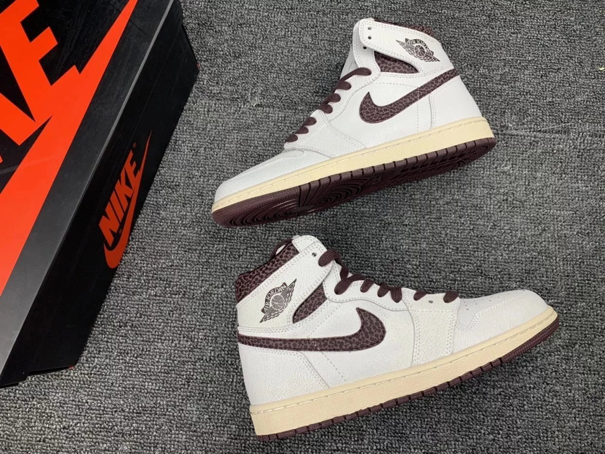 AJ1 High Grey White Crackle