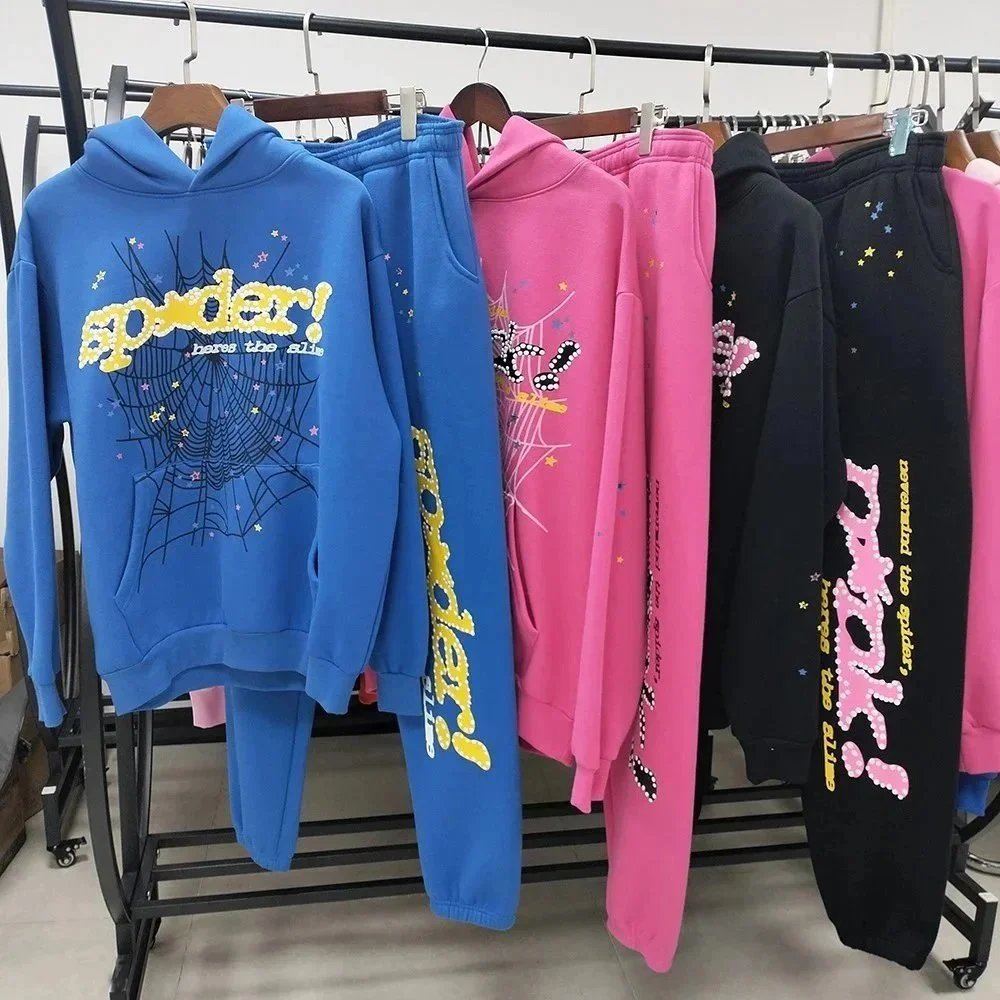SP5der Spider Tracksuit Hoodie & Pants Set [34 styles]