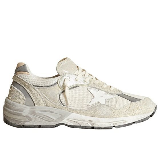 Five-Pointed Star Distressed Mesh Retro Chunky Sneakers for Couples, Platform Versatile Casual Sports Shoes