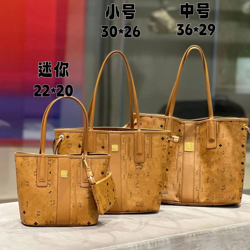 Printed Handbag Small Medium Reversible Tote Bag Shoulder Large Capacity Shopping Bag
