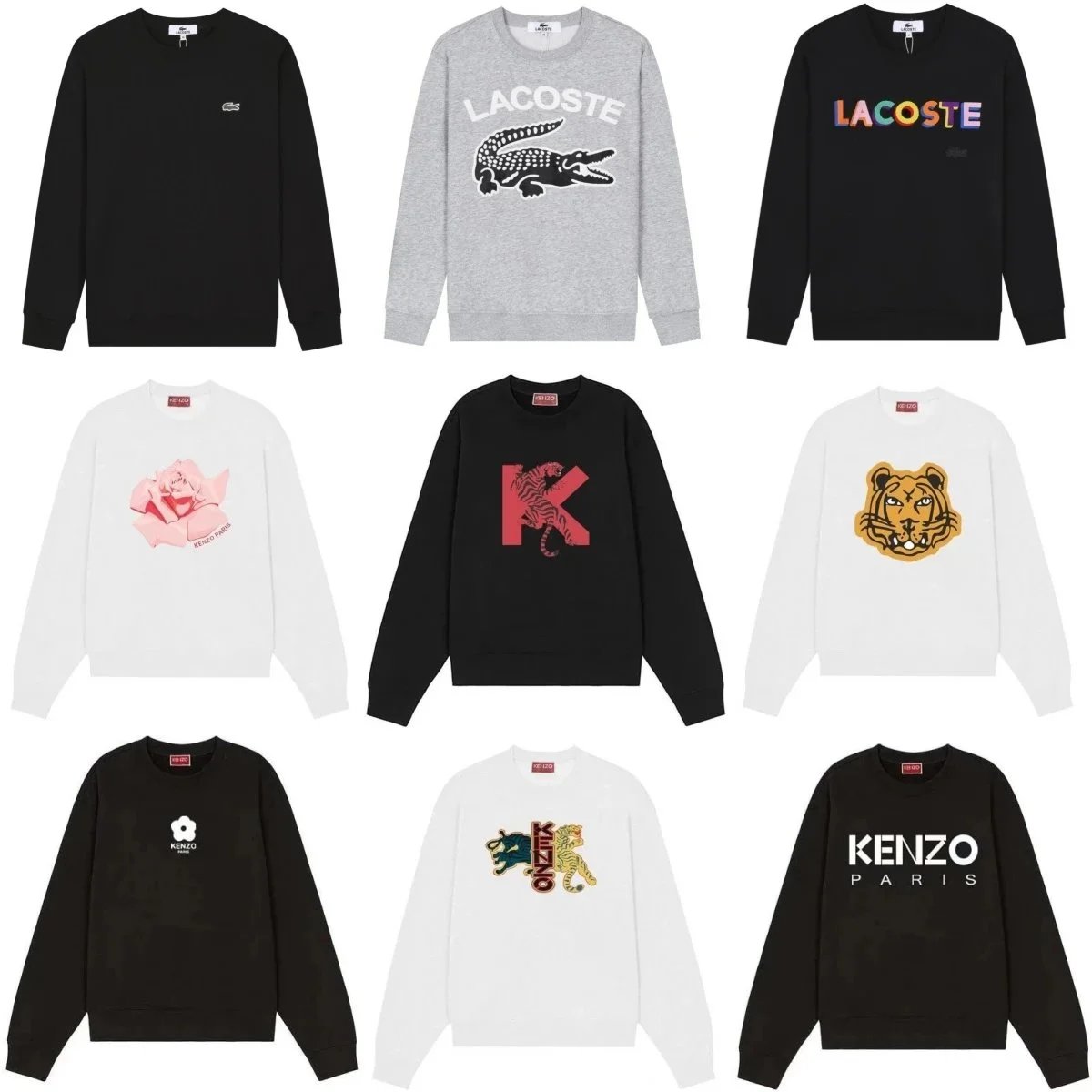 Lacoste & Kenzo Graphic Sweats