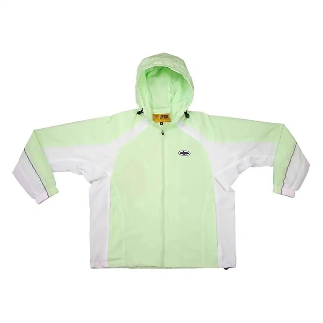Corteiz Track Jacket Black with White Stripes Outerwear - 15