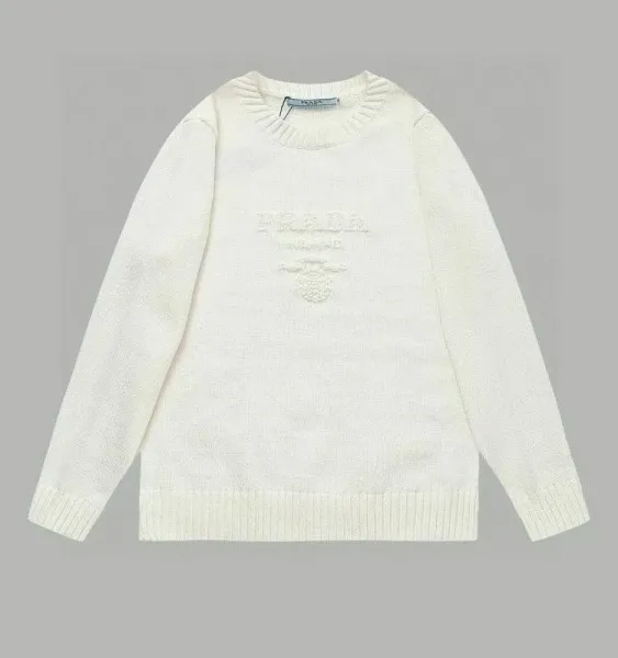 Prada Triangle Logo Knit Sweater Terracotta - 20