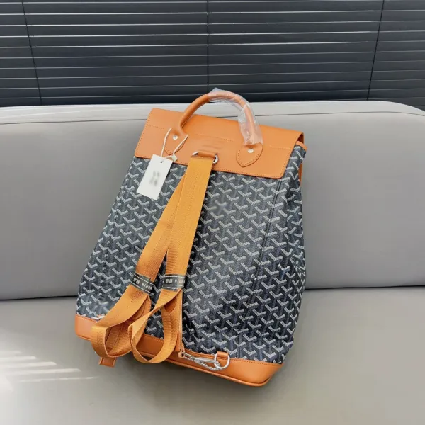 Goyard Saint Louis Backpack Light Gray Monogram Canvas - 4