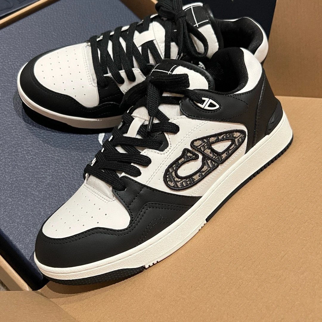 Dior B23 Low Navy and White Sneakers - 7