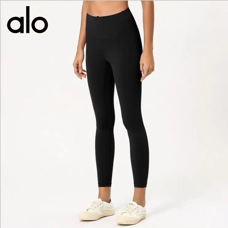 Design Ribbed High-Waist Leggings in Cream Color - 3
