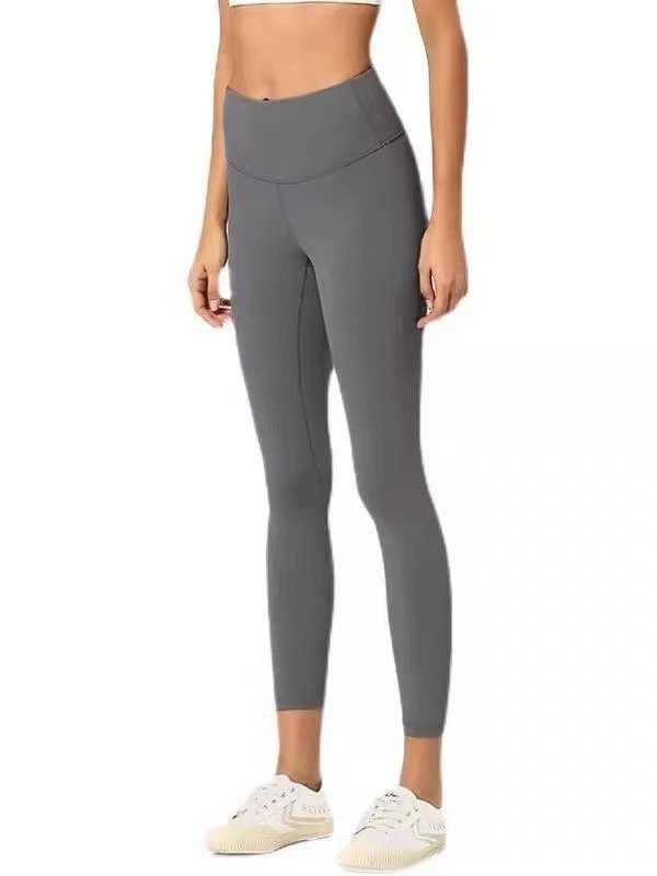 Design Ribbed High-Waist Leggings in Cream Color - 6