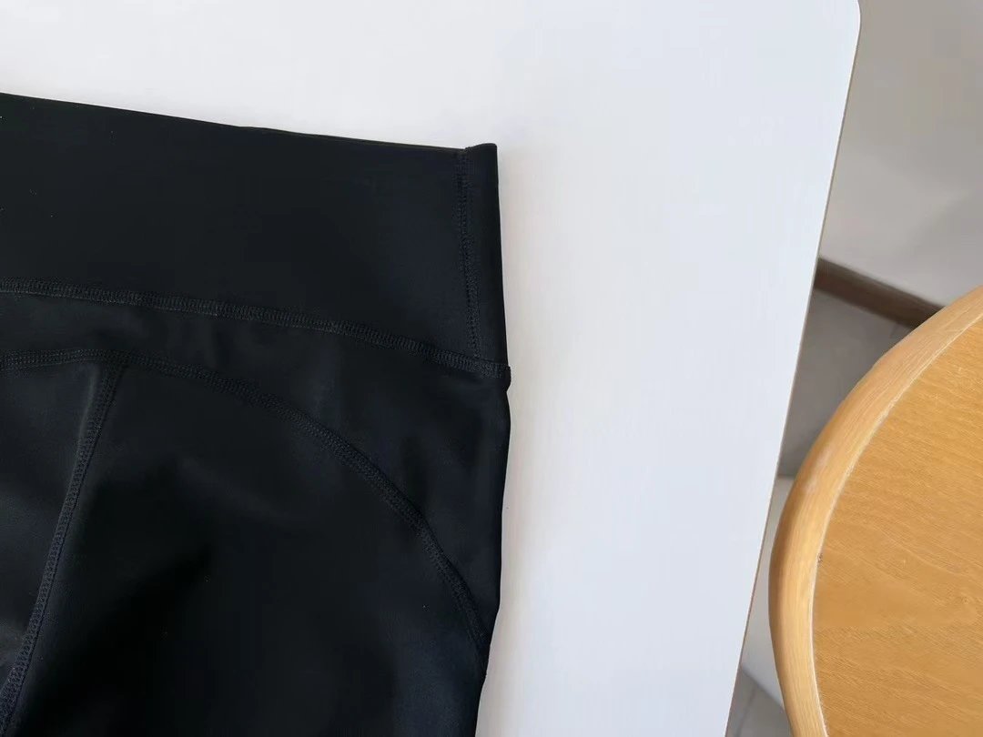 Design Ribbed High-Waist Leggings in Cream Color - 13