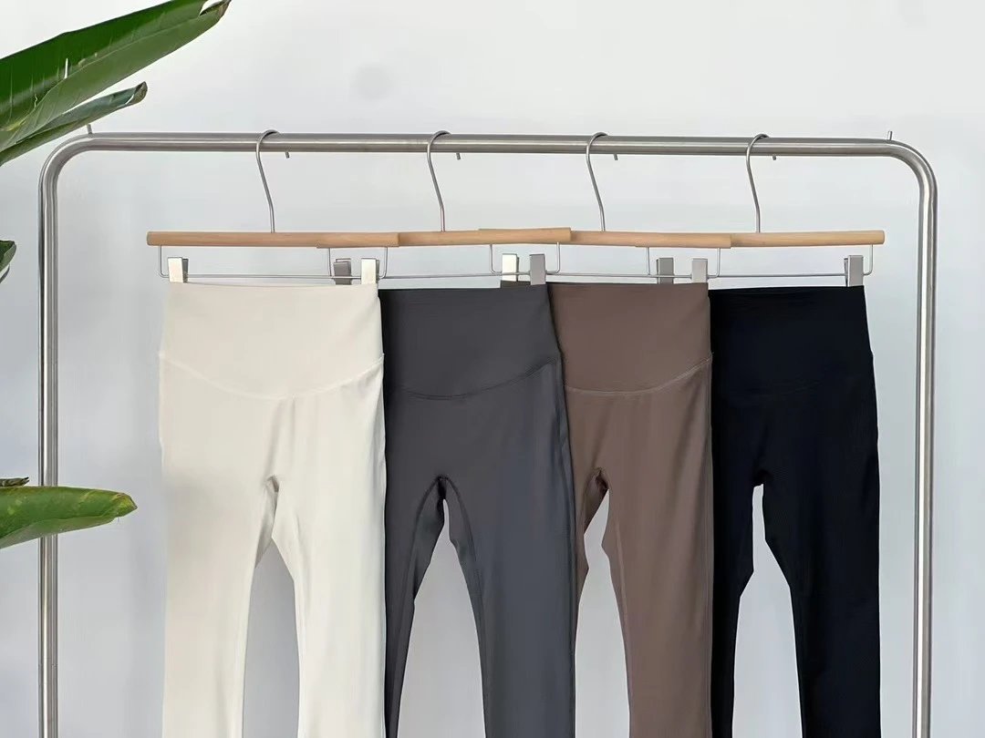 Design Ribbed High-Waist Leggings in Cream Color - 20