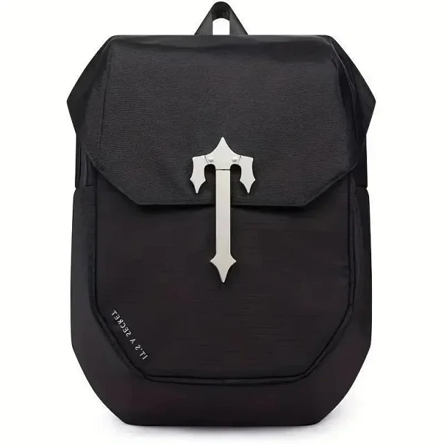 Unbranded Backpacks Flap Backpack with Sword-Shaped Metal Clasp product detail image 1