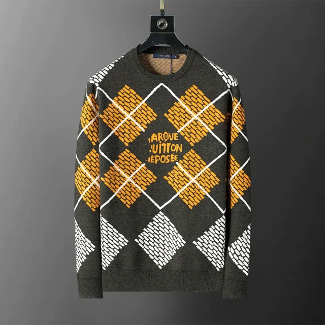 Louis Vuitton Knitwear Logo Jacquard Knit Sweater product detail image 13