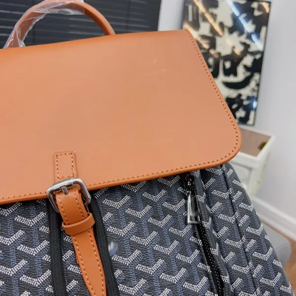 Goyard Saint Louis Backpack Light Gray Monogram Canvas - 7