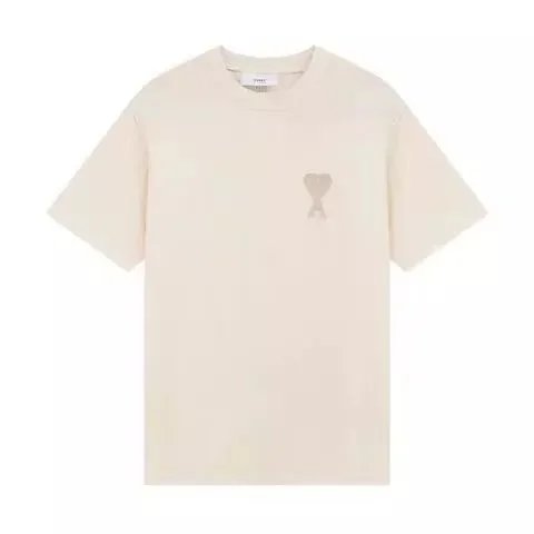 Ami Paris Heart Logo T-Shirt White - 10