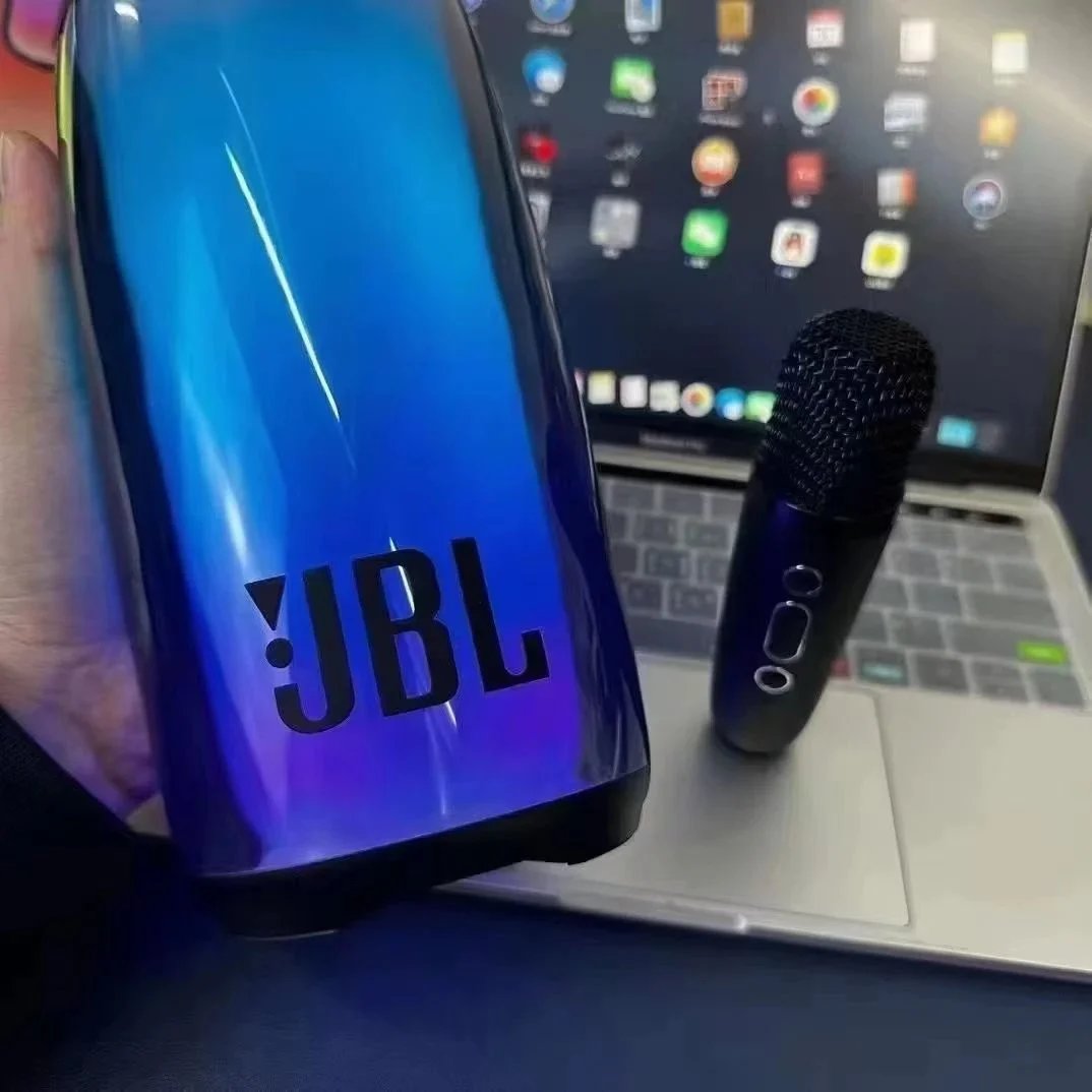 JBL PartyBox On-The-Go Portable Speaker with LED Light Show and Microphone - 5