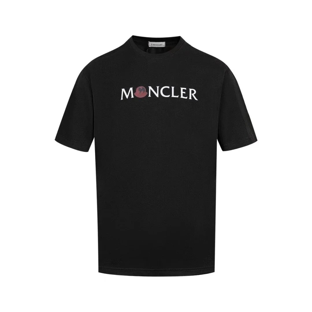 Moncler Splatter Logo T-Shirt Black and White - 8