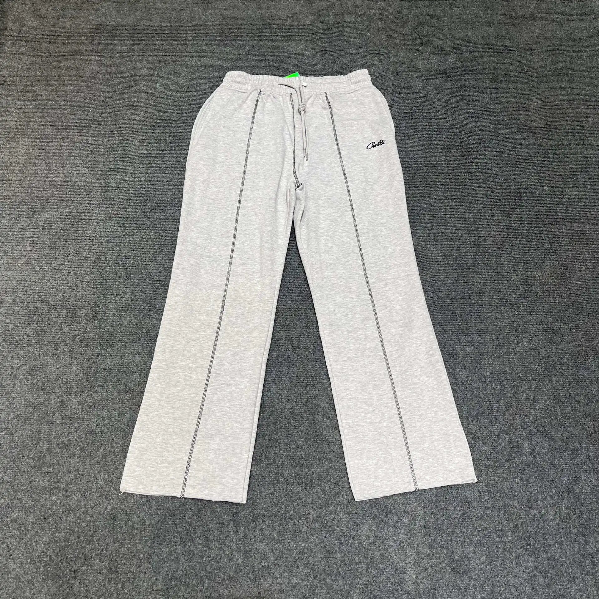 Vintage Hip-Hop Patchwork Hoodie Sweatpant Set photo 7