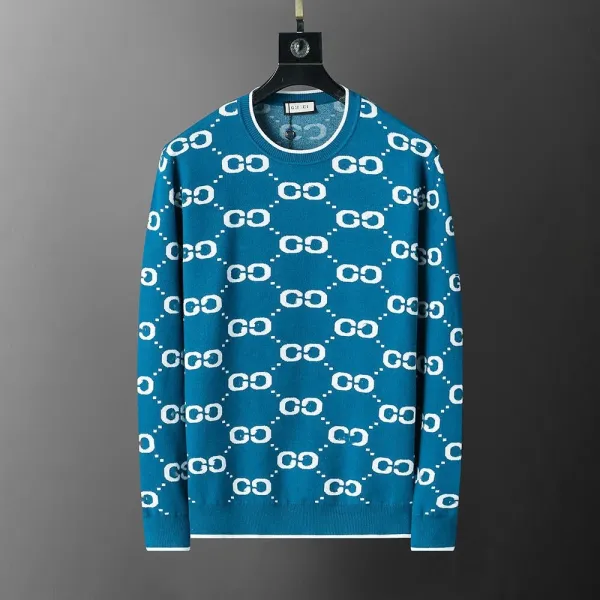 Gucci GG Monogram Knit Sweater Teal - 1