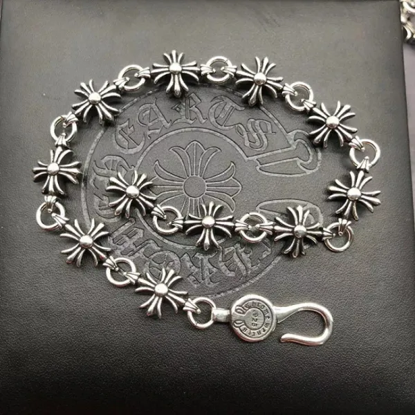 Chrome Hearts Starburst Link Bracelet Silver Jewelry - 1