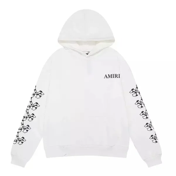 Amiri Floral Embroidered Hoodie White - 10