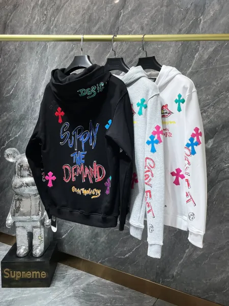 Chrome Hearts x Mind State Fate Complete Hoodie Black/White/Gray - 7