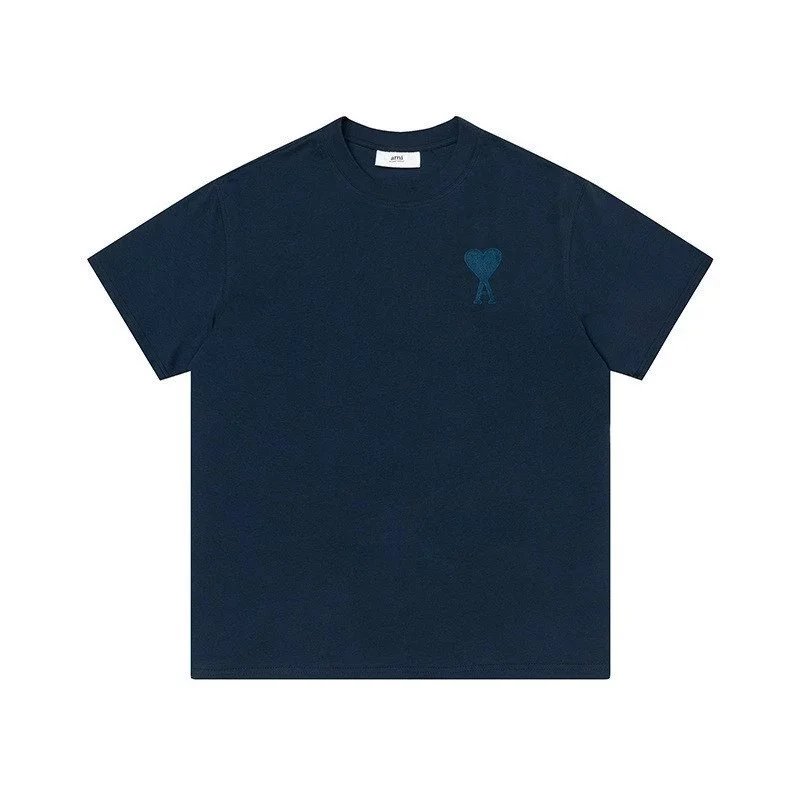 Ami Paris Heart Logo T-Shirt White - 11