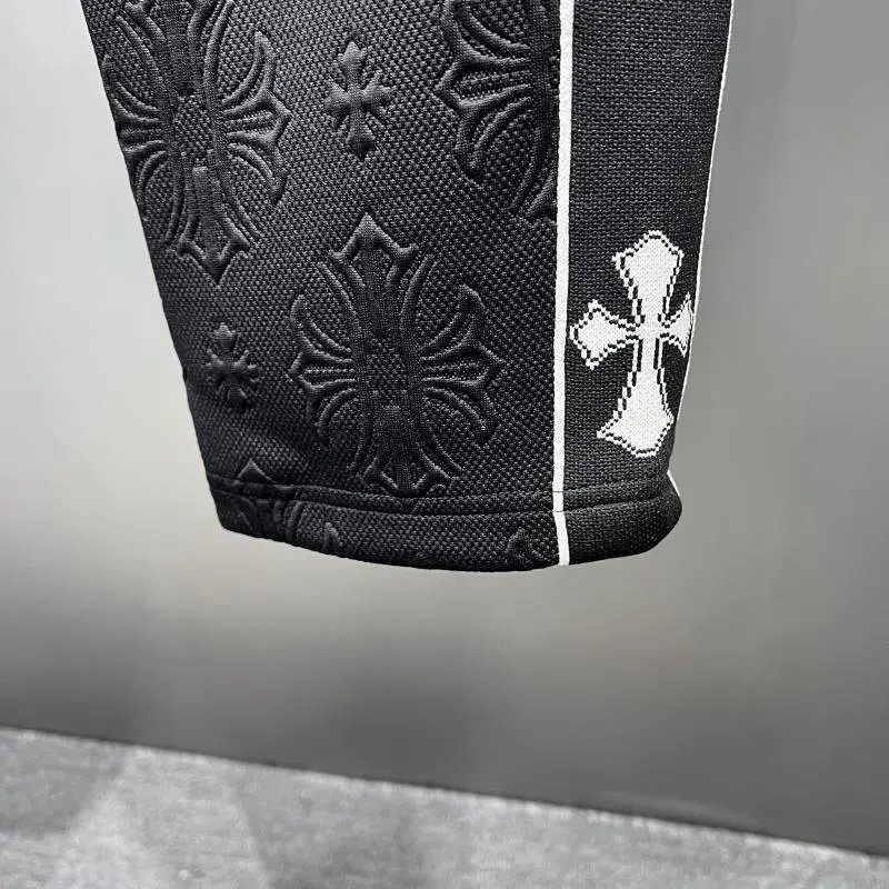 Chrome Hearts Cross Embroidered Track Jacket Black - 14