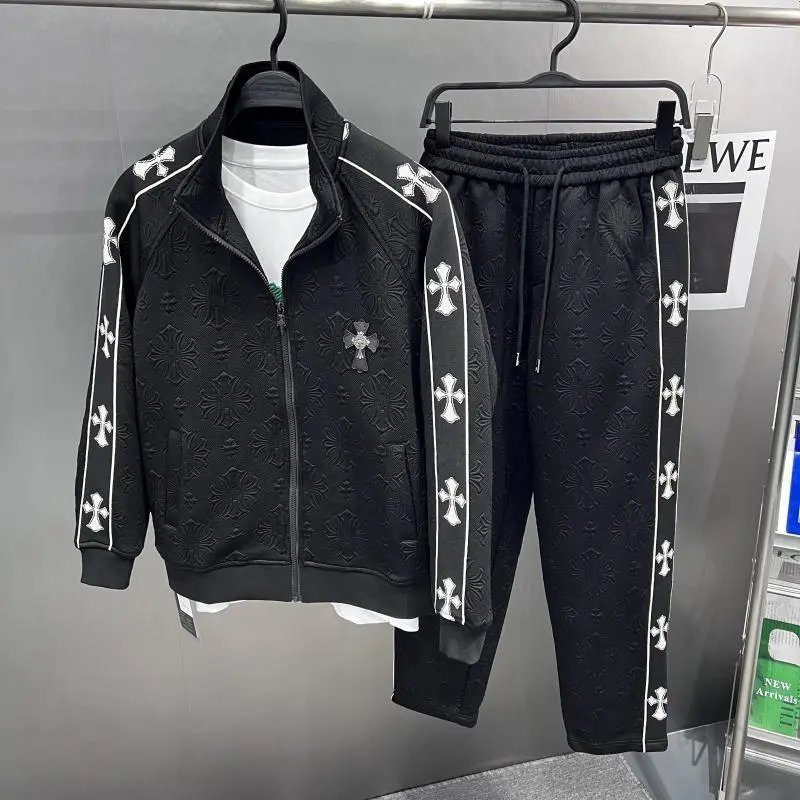 Chrome Hearts Cross Motif Track Jacket & Pants Set