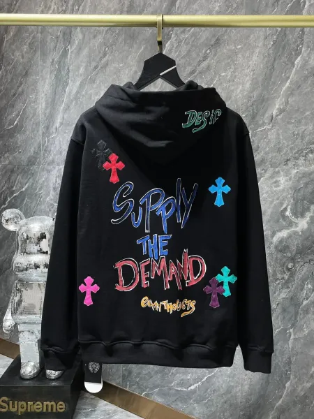 Chrome Hearts x Mind State Fate Complete Hoodie Black/White/Gray - 9