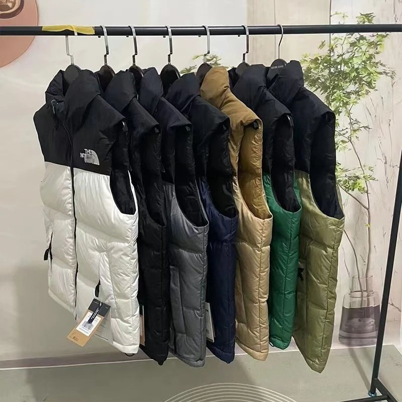 The North Face Nuptse Vest White / Black Outerwear.vest - 4