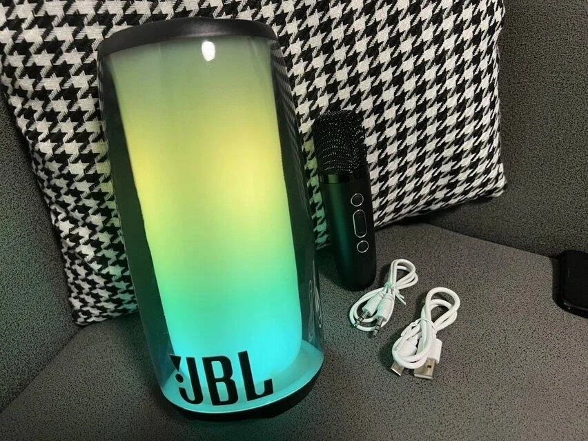 JBL PartyBox On-The-Go Portable Speaker with LED Light Show and Microphone - 8