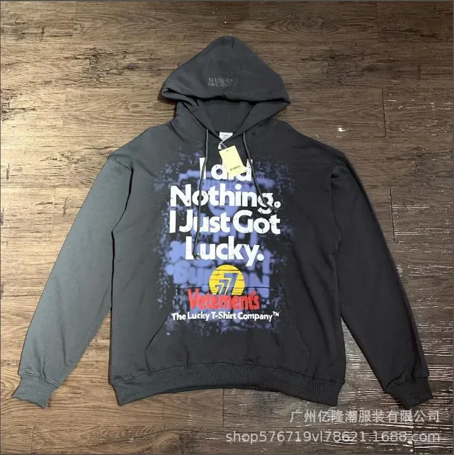 Vetements Hoodies & Sweatshirts VET-206 graphic pullover hoodie product detail image 15